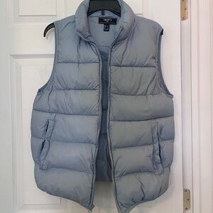 Forever 21 Sky Blue Puff Vest Small